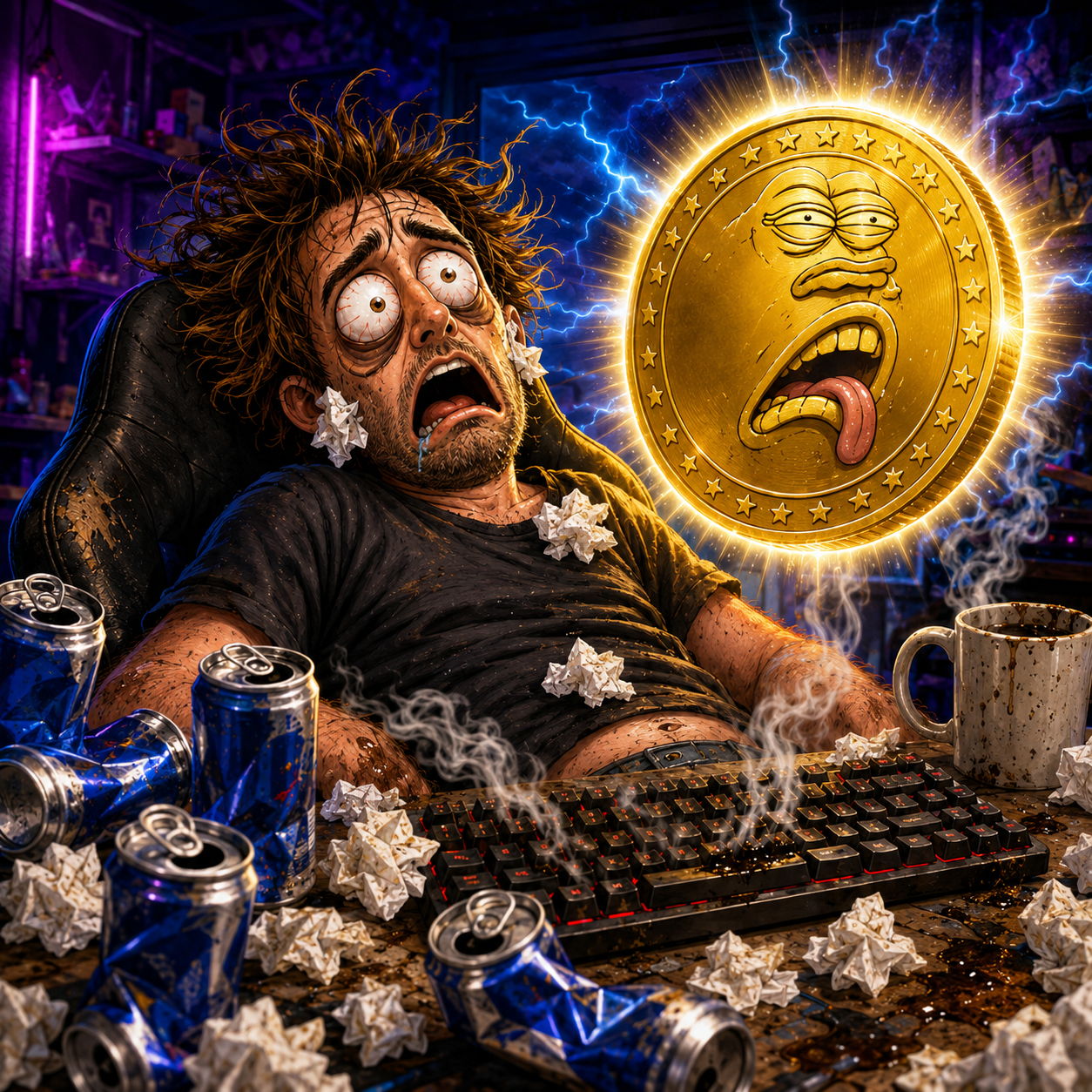 I just Jerked Off So Hard Coin logo