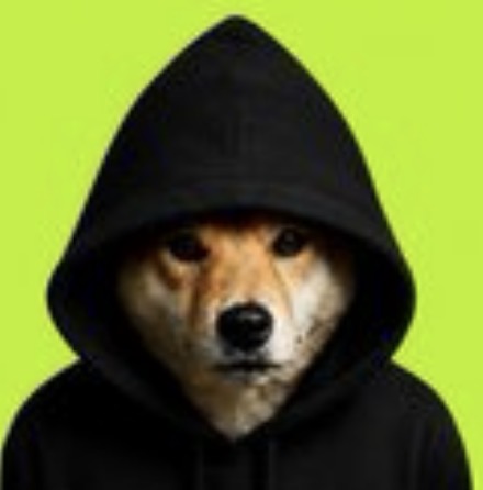 Dog in Hood logo